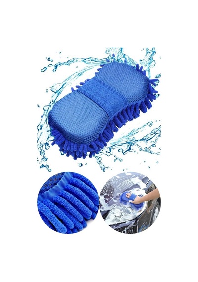 Mikrofiber Araba Yıkama Eldiveni Süngeri Temizleme Oto Bakım Yıkama Bezi Havlu