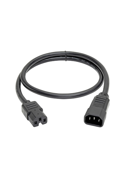 2 Metre 3x1.5mm² C14 To C15 Güç Kablosu Iec Uzatma Power Kablosu