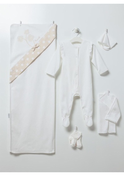 Caramell Elegant 10 Parça Hastane Çıkışı 1-3 Ay - Pudra Açık Bej