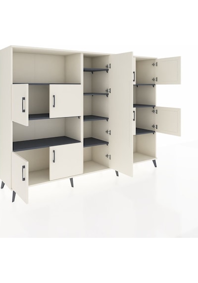 Hyperion Dolap 10 Raflı 9 Kapaklı 220x44x163 Aytaşı-aytaşı/antras Aytaşı-aytaşı/antrasit Hyperion Dolap 10 Raflı 9 Kapaklı 220x44x163 Aytaşı-aytaşı/antras Aytaşı-aytaşı/antrasit