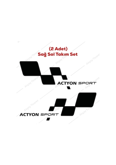Ssangyong Actyon Sticker Actyon Araç Sticker Actyon Oto Sticker