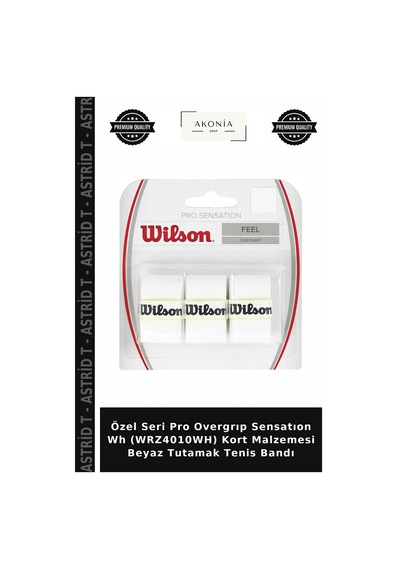 Özel Seri Pro Overgrıp Sensatıon Wh Wrz4010wh Kort Malzemesi Beyaz Tutamak Tenis Bandı