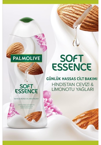 Palmolive Soft Essence Badem Duş Jeli 2 x 500 ML + Seyahat Kiti