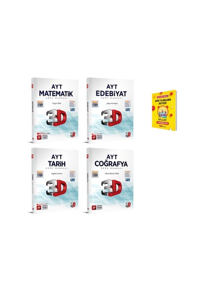 Ayt Matematik Edebiyat Tarih Ve Coğrafya Soru Bankası 4lü Set