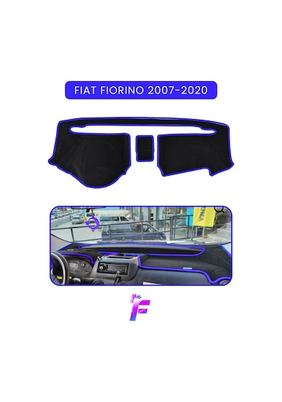 Fıat Fıorıno 2007-2020 Torpido Örtüsü Güneşten Korur Kolay Montaj Tam Uyum Tb29