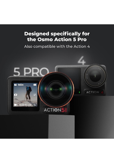 K&f Concept Osmo Action 4 /5 Pro Uyumlu Geniş Açı Lens