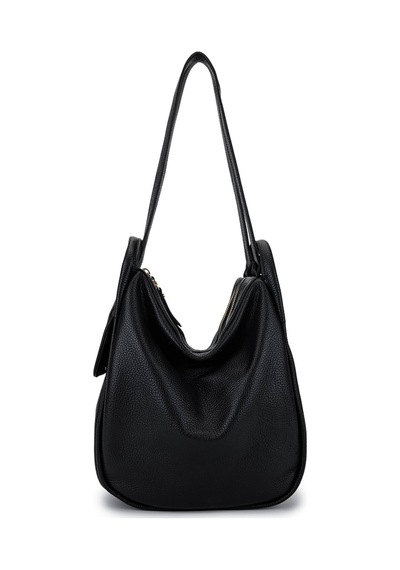 Bruno Shoes Bruno Rossi Bag Kadın Hakiki Deri Siyah Sırt & Omuz Çantası 1048 Mlx14g Bn Cnt Sk25-26 Nero Siyah