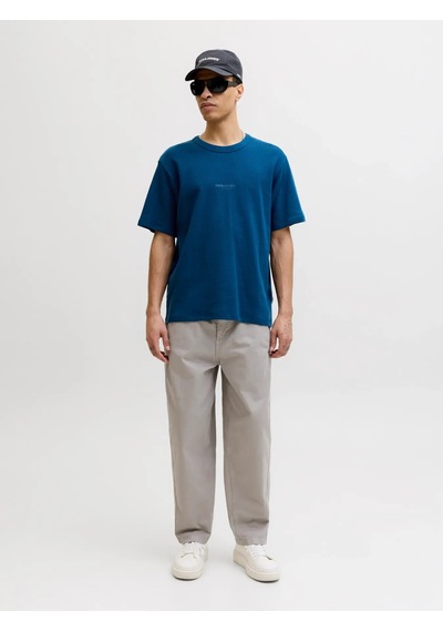 Jack & Jones Jack&jones Jcoclub Structure Tee Erkek T-shirt 12289941 Mavi