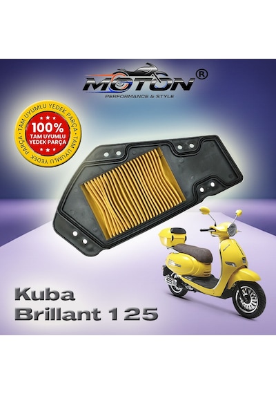 Kuba Brilliant 125 Tam Uyumlu Yüksek Performanslı Hava Filtresi