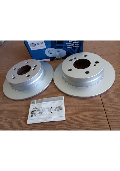 MERCEDES W201 W202 W124 ARKA FREN DİSKİ TAKIMI HELLA