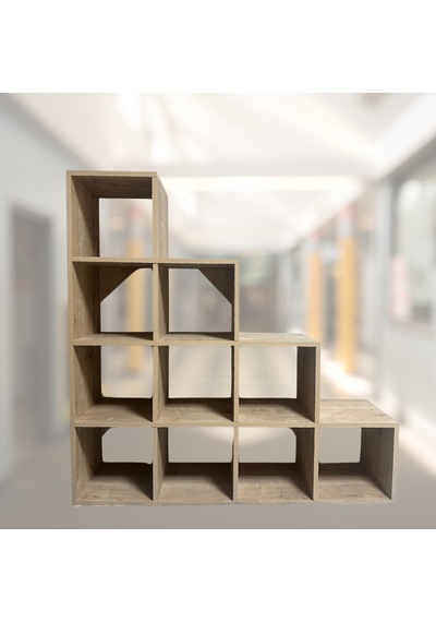 Mukotoys Basamak Raf Kitaplık Mdf 130x130