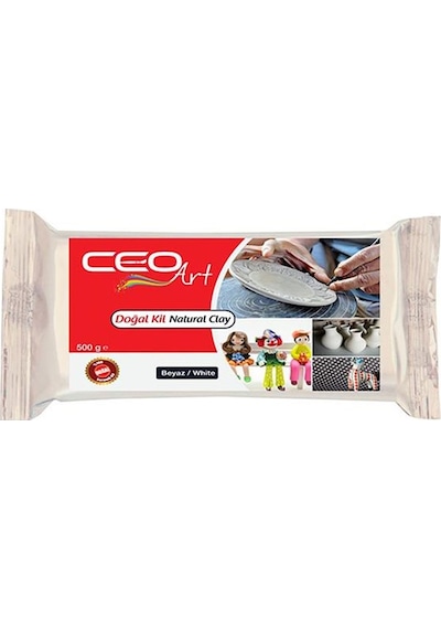 Ceo Art Doğal Kil 500Gr Beyaz