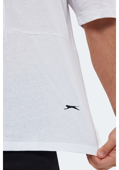 Slazenger Kaurı In Oversize Erkek Beyaz Tişört Beyaz