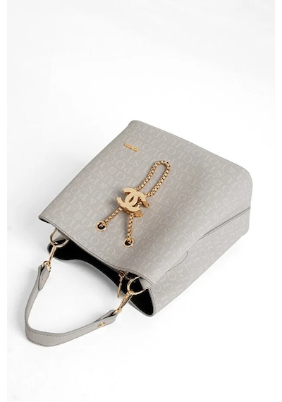 Just Polo Kadın Günlük Kullanıma Uygun Ayarlanabilir Askılı Şık El & Omuz Çantası Shoulder Bag Gri