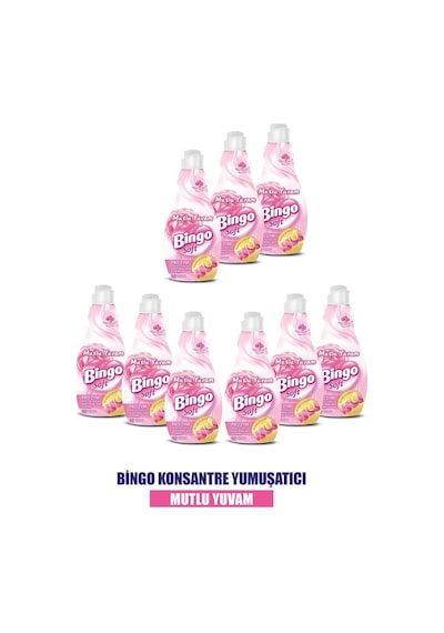 Soft Konsantre Çamaşır Yumuşatıcısı Mutlu Yuvam 9 x 1440 ML