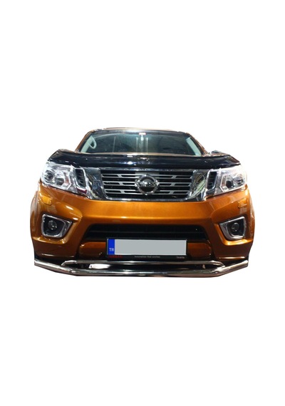 Nissan Navara Ön Krom Koruma Bıyık Paslanmaz Çelik