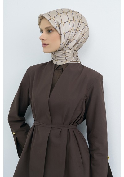 Armine Saf İpek Sura Eşarp-2026 İlkbahar-yaz- 953800d Yağ Yeşili