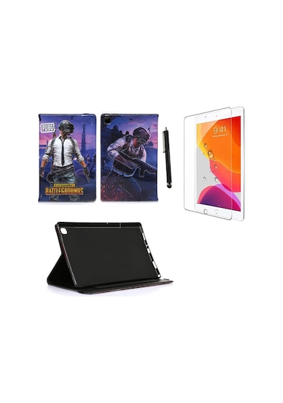 Ipad Mini 5 Uyumlu Kılıf 2019 A2133 A2124 A2125 A2126 Kabartma Kılıf + Ekran Koruyucu + Kalem Kapaklı Kılıf