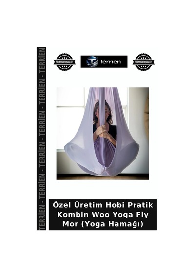 Özel Üretim Hobi Pratik Kombin Woo Yoga Fly Mor Yoga Hamağı