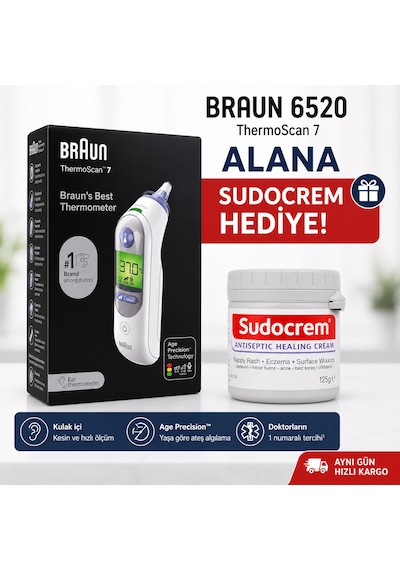 Braun 6520 + 125 Gr Sudocrem