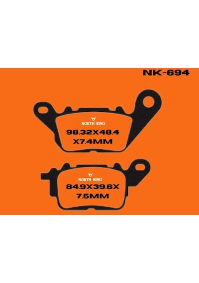 Yamaha Nmax 125 2016 North King Organik Ön Fren Balatası Nk694