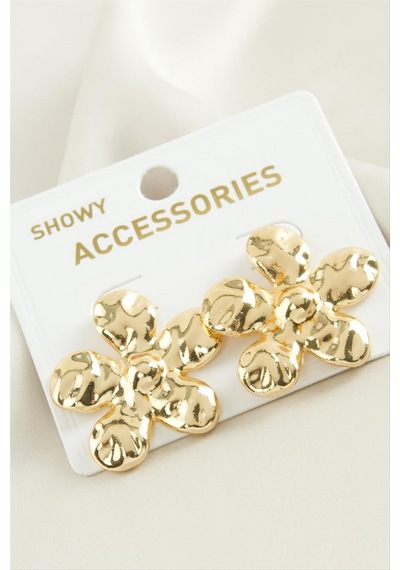 Papatya Metal Küpe - Sarı N145 39109839