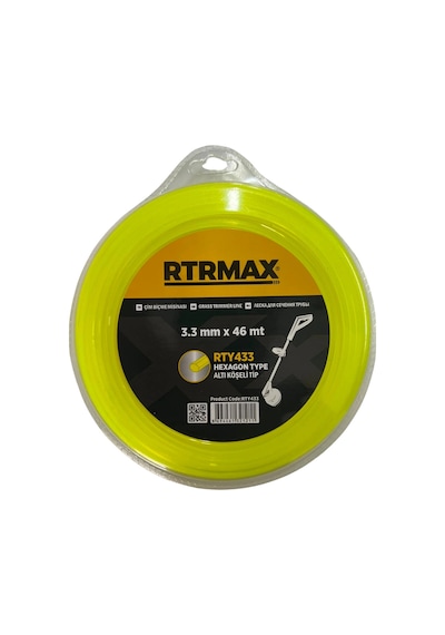 Rtr Max Altı Köşe Tır-pan Makinası Misinası 3.3mm X 46m
