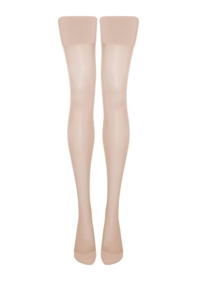 Agent Provocateur Amber 15 Denye Ince Külotlu Çorap, Vintage Stil, Rahat Ve Dayanıklı Şampanya