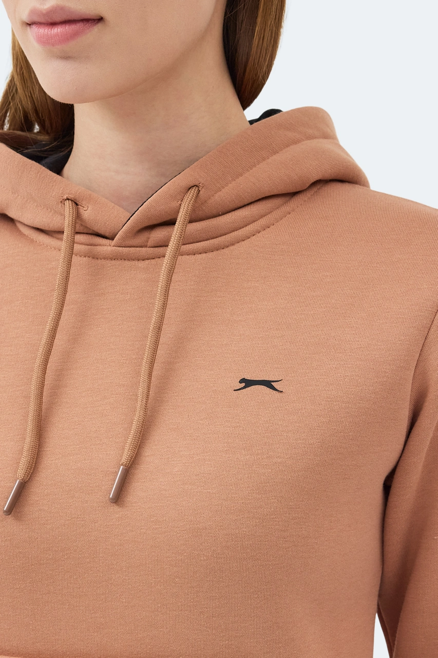 Slazenger Mısty I Kadın Camel Sweatshirt Camel