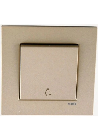 Viko Artline Novella Bronz Light Yaylı Anahtar Çerçeveli