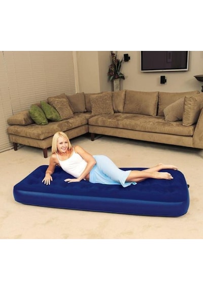 Bestway 67000 Tek Kişilik Şişme Yatak 185x76x22 CM Mavi