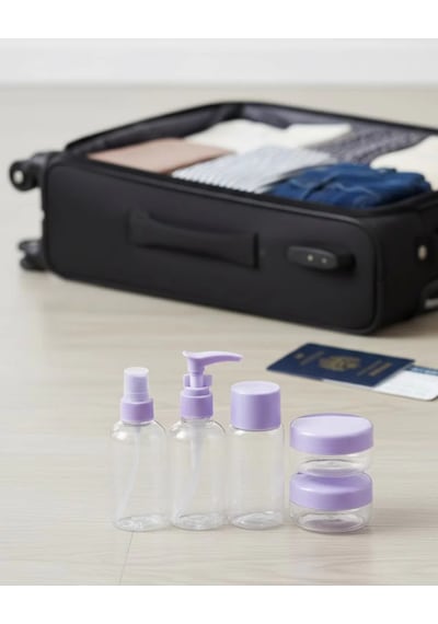 30 Ml 5 Parça Seyahat Şişesi Seti Sızdırmaz Taşınabilir Çok Renkli