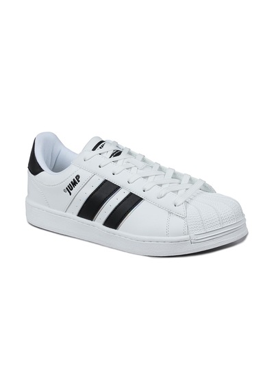 Jump 29055 Beyaz - Siyah Erkek Sneaker Günlük Spor Ayakkabı