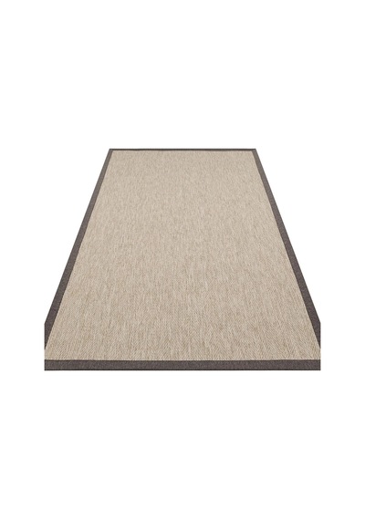 Eko Halı Ventura Vnt 2704 L.beige Bordür Dark Mix Sisal Görünümlü İç Ve Dış Mekan Uyumlu Hav Vermeye