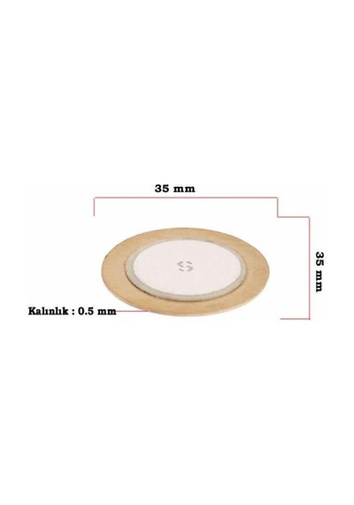 Motorobit Piezo Disk Element - 35 Mm Çap