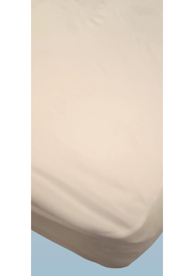 Yatak Koruyucu Çraşaf 160x200 Model Alez Fitted Full Kenar Sıvı Geçirmez El Yapım Beyaz