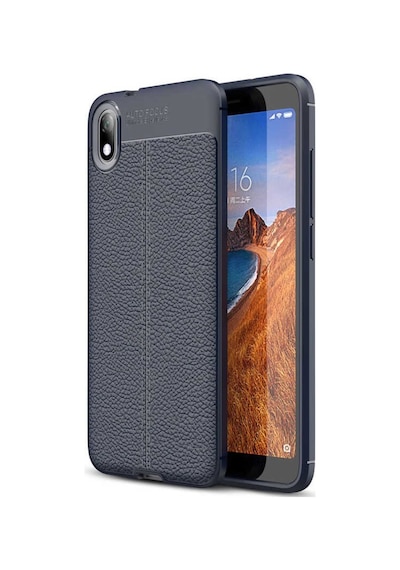 Xiaomi Redmi 7A Kılıf Zore Niss Deri Desenli Silikon Kılıf
