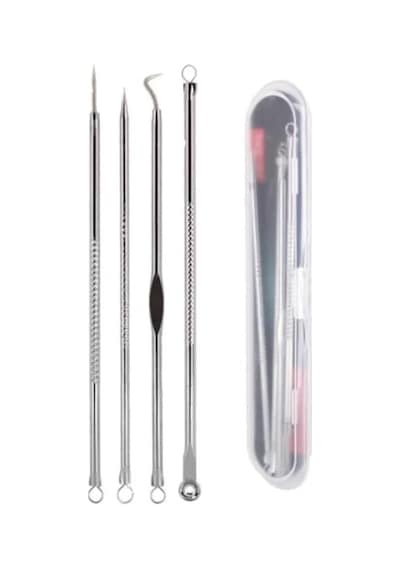 Siyah Nokta Temizleyici Set, Paslanmaz Çelik, 4 Parça