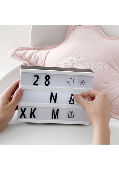Orta Boy Light Box 96 Harfli Beyaz