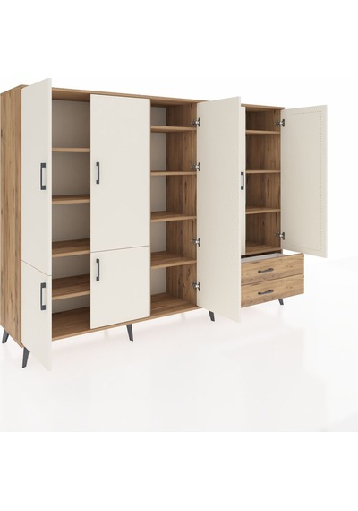 Hyperion Dolap 12 Raflı 2 Çekmeceli 7 Kapaklı 220x44x163 Çam-ayta Çam-aytaşı/çam Hyperion Dolap 12 Raflı 2 Çekmeceli 7 Kapaklı 220x44x163 Çam-ayta Çam-aytaşı/çam
