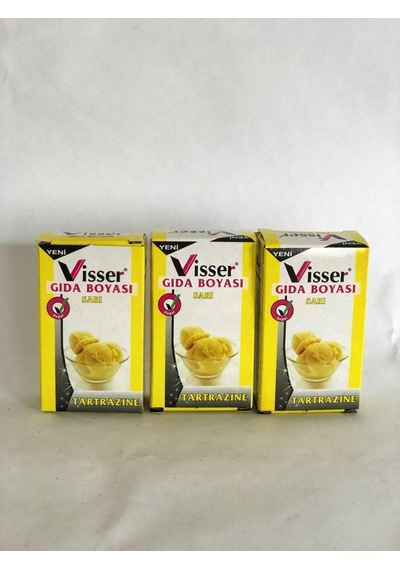 3 Adet Viesser Sarı Gıda Boyası