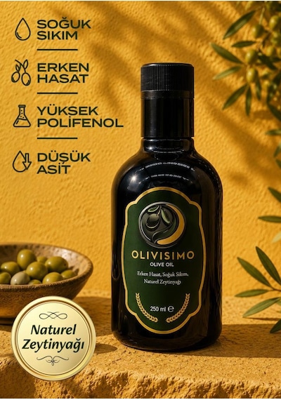 Olivisimo Erken Hasat Soğuk Sıkım Natürel Sızma Zeytinyağı 250 Ml