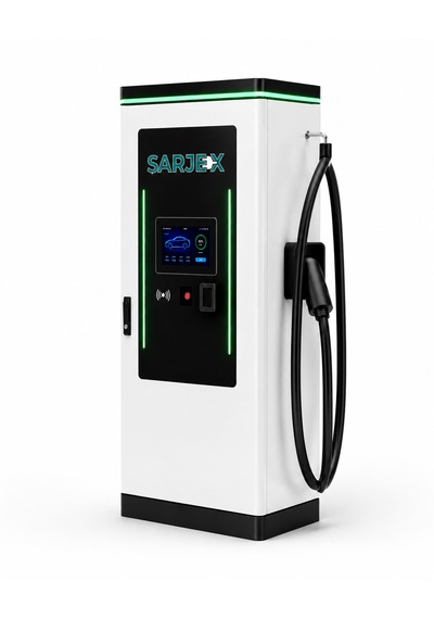 Şarjex 60 Kw Çift Kablolu Dc Elektrikli Araç Hızlı Şarj İstasyonu