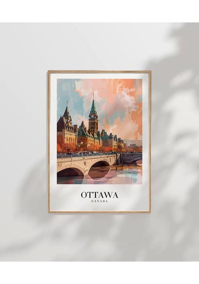 Çerçevesiz Poster Kanada Ottawa İ