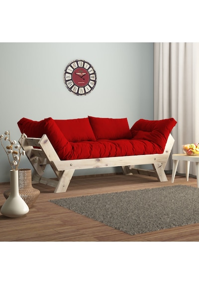Adalar Masif Natural-kırmızı Renk 2li Kanepe Cpt8108-210