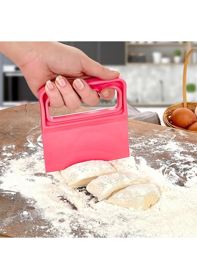 Hamur Kesici Kazıyıcı Spatula, Pratik Hamur Kesme Spatulası, Hamur Kesici Plastik Çok Renkli Diğer
