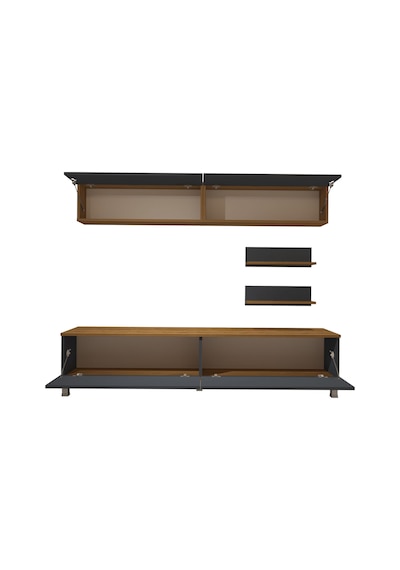 Decoraktiv Eko 5 Mdf Std Krom Ayaklı Tv Ünitesi Tv Sehpası Pera - Antrasit