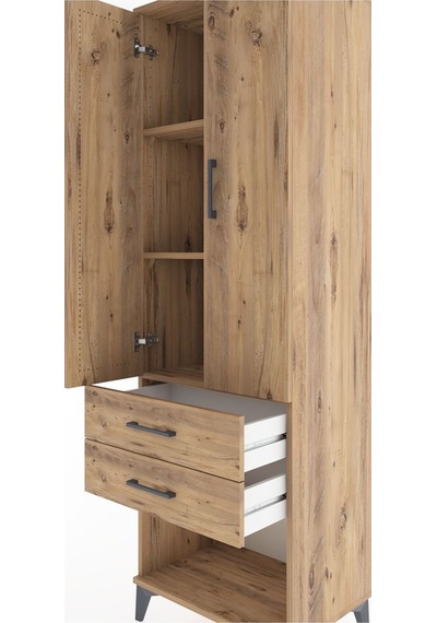 Hyperion Dolap 3 Raflı 2 Çekmeceli 2 Kapaklı 60x44x195 Çam-çam Çam Hyperion Dolap 3 Raflı 2 Çekmeceli 2 Kapaklı 60x44x195 Çam-çam Çam