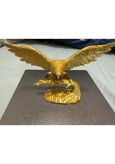 17cm Kartal Figürü Modern Dekor Ofis Masası İçin Güçlü Sembol Biblo Gold Renk