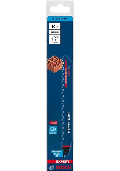 Bosch Expert S 1543 Hm Delikli Tuğla 240 Mm 10'lu Panter Testere 2608900416